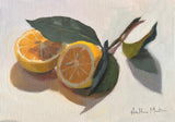 Meyer Lemon Halves - Original Oil Painting