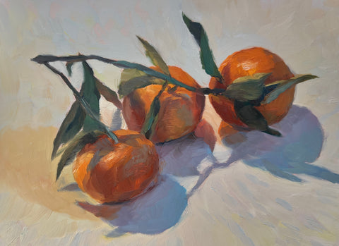 Three Mandarins - Original Oil Painting
