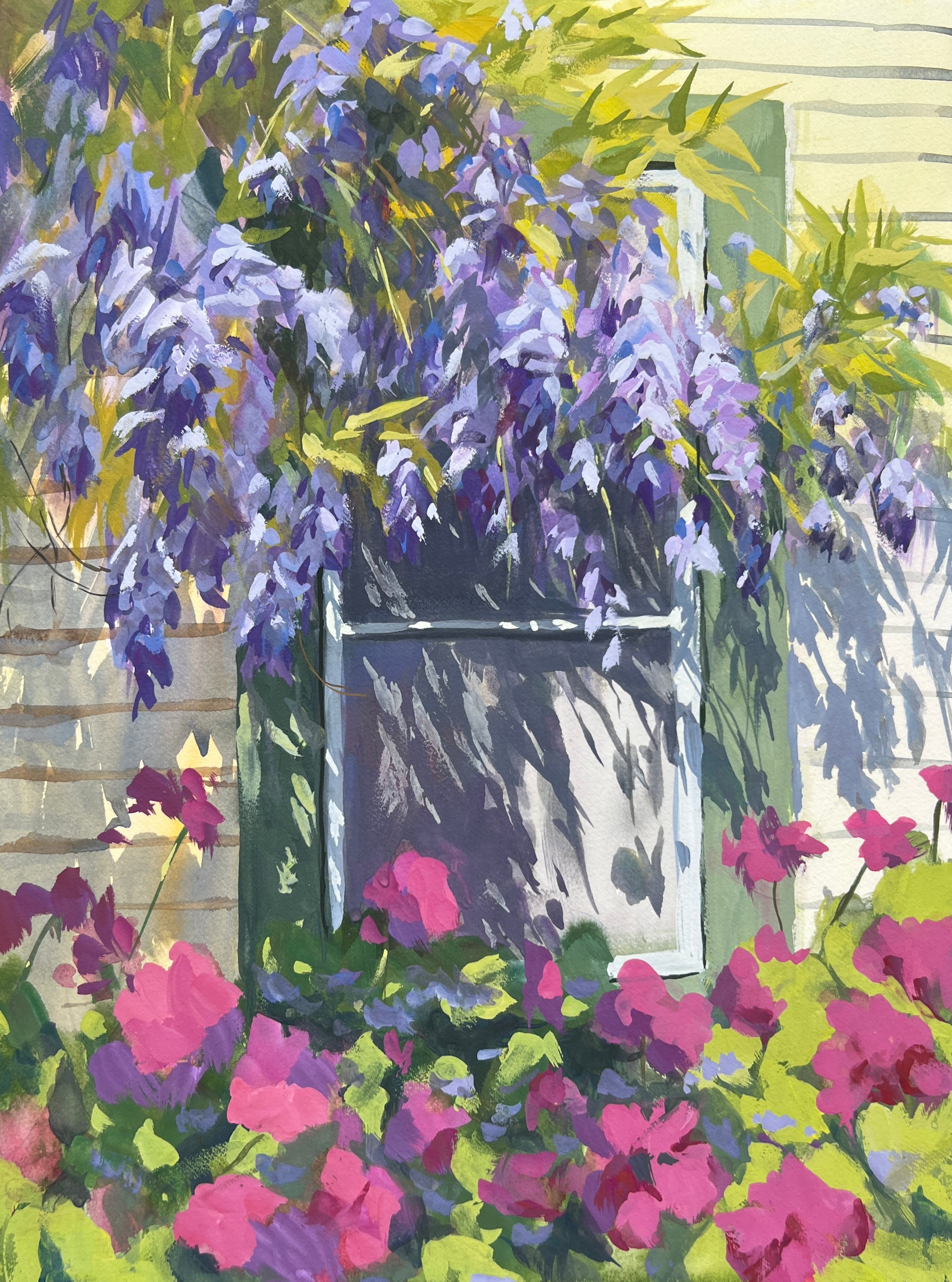 Wisteria Over the Window