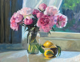 Pink Peony Medley - Original Oil Painting
