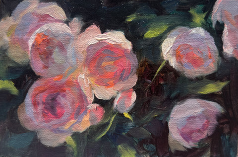 Pink Beauties - Original Oil Painting
