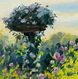 Morning in the Rose Garden - Original Oil Painting