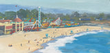 Santa Cruz Boardwalk - Original Gouache Painting