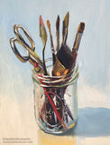 Art Supplies - Original Gouache Painting