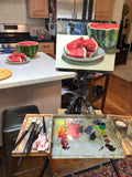Watermelon Slices - Original Oil Painting