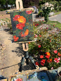 Fire Roses - Original Oil Painting