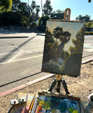 Palms and Oleander - Original Oil Painting