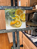 Lemons and Sage - Original Oil Painting