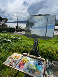 Dramatic Skies in Benicia - Original Oil Painting