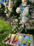 Sally Holmes Roses - Original Oil Painting