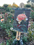 Single Rose Before Sunrise - Original Oil Painting
