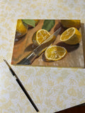 Lemon Sliced Thin - Original Oil Painting