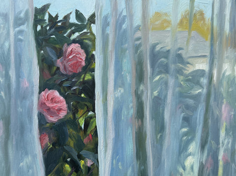 Camellia Show - Original Oil Painting