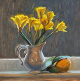 First Daffodils - Original Oil Painting