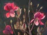 Magnolias in Bloom - Original Oil Painting