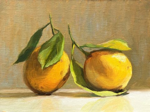 Two Old Lemons - Original Oil Painting