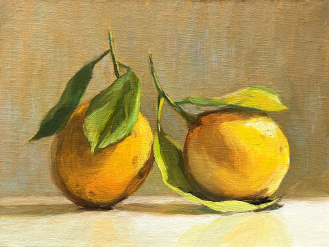 Two Old Lemons - Original Oil Painting