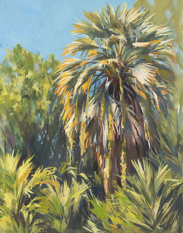 Dusty Palm - Original Gouache Painting