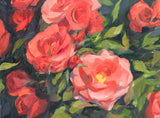 Scarlet Roses - Original oil Painting