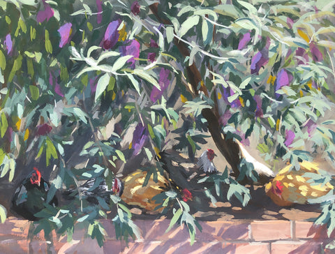 Hidden - Original Gouache Painting