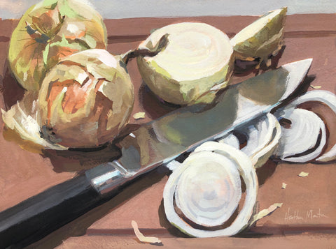 Onion Layers - Original Gouache Painting
