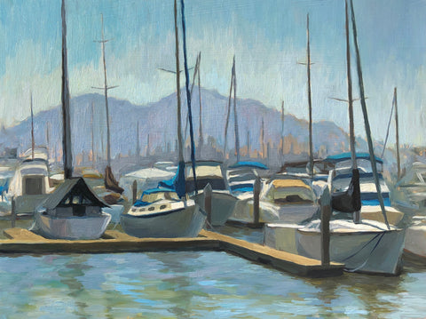 Benicia Boats - Original Oil Painting