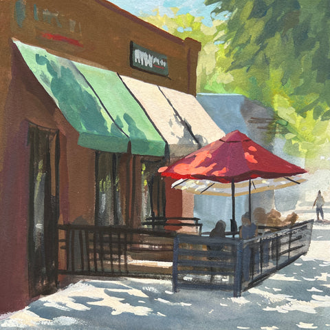 Parkside Bar and Grill - Original Gouache Painting