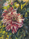 Dinnerplate Dahlias - Original Oil Painting