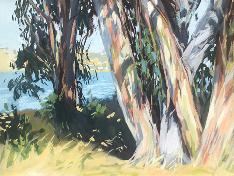 Eucalyptus Bark - Original Gouache Painting