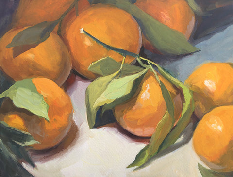 Mandarin in the Spotlight - Original Gouache Painting