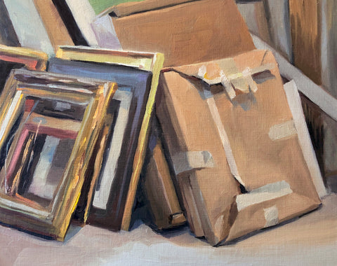Frame Pile - Original Oil Painting
