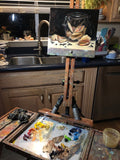 Night Sill - Seashells - Original Oil Painting