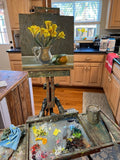 First Daffodils - Original Oil Painting