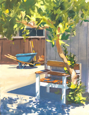 Favorite Chair - Original Gouache Painting