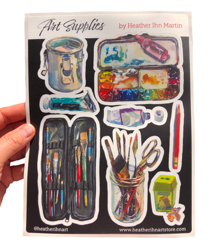 Art Supplies - Sticker sheet