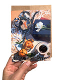 Books and Tea Card - Glossy