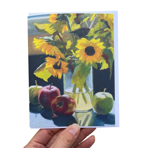 Apples and Sunflowers Card