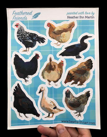 Feathered Flock Stickers