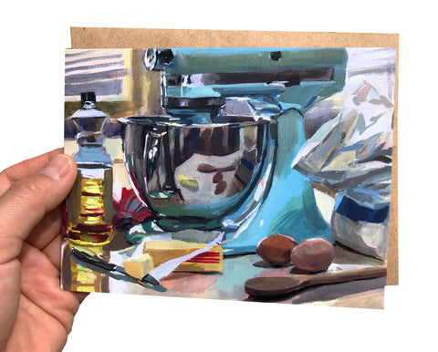 Mixer Closeup Card - Glossy