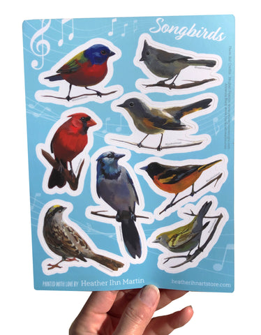 Songbirds Sticker Sheet